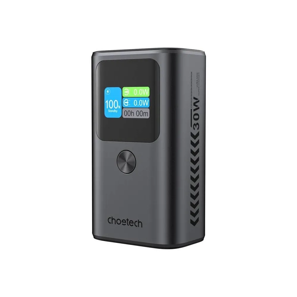 Power Bank Choetech B701 10000mAh PD30W (gri)