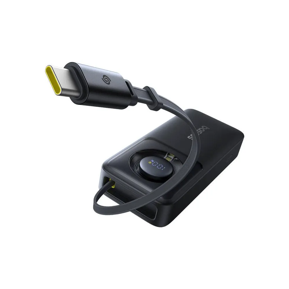 Powerbank Baseus OS Free2Pull 10000mAh 30W +cablu (negru)