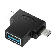Adaptor OTG USB 3.0 la USB-C și Micro USB Vention CDIB0