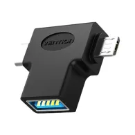 Adaptor OTG USB 3.0 la USB-C și Micro USB Vention CDIB0