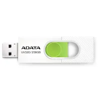 ADATA UV320 memorii flash USB 256 Giga Bites USB Tip-A 3.2 Gen 1 (3.1 Gen 1) Verde, Alb