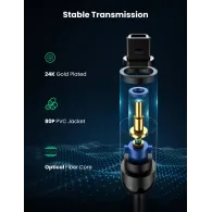 Ugreen 70890 cablu audio Toslink Negru