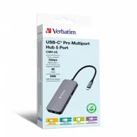 Verbatim CMH-05 USB tip-C 5000 Mbit s Argint