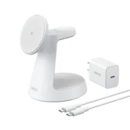 Anker MagGo Căști, Smartphone, Ceas smart Alb USB Încărcare fără fir Încărcare rapidă De interior