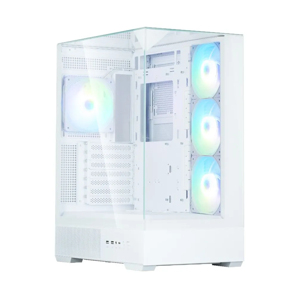 Zalman P40 Prism Plus White Midi Tower Alb