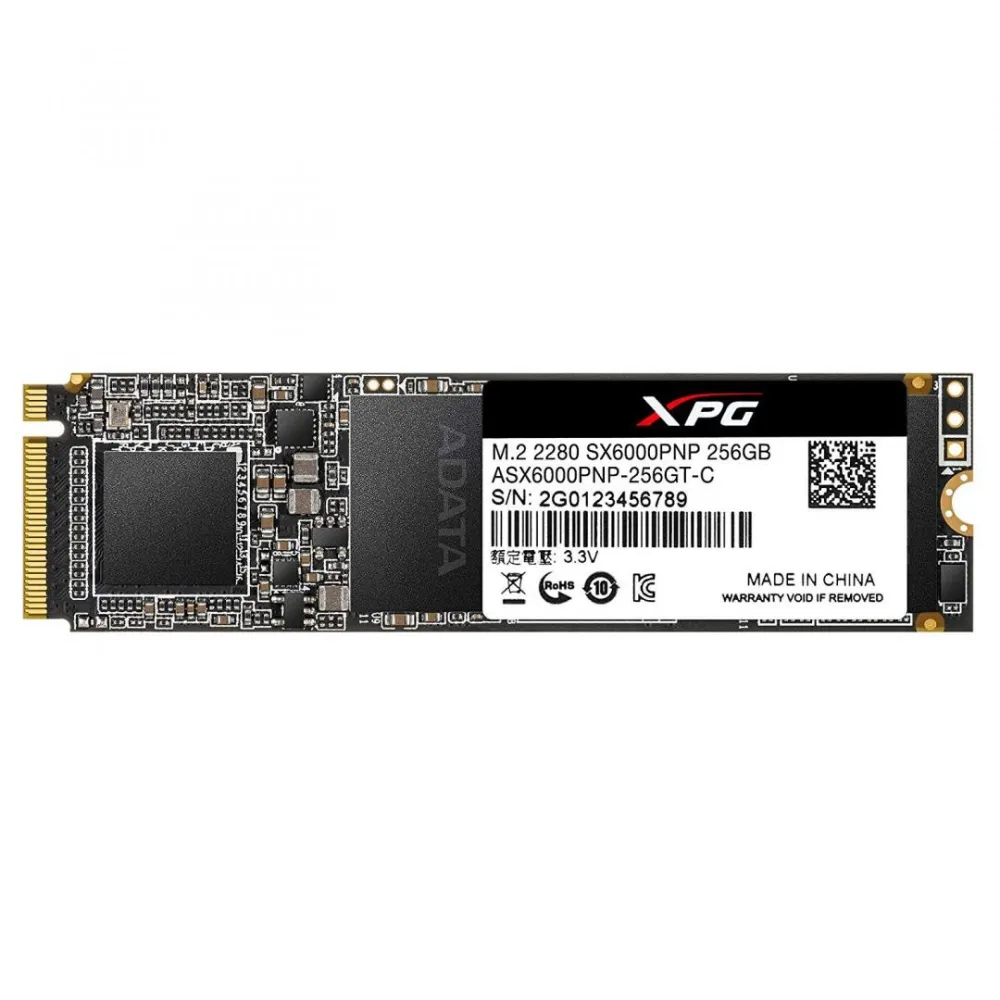 SSD ADATA SX6000 Pro, 256GB, PCI Express 3.0 x4, M.2 2280  - 1