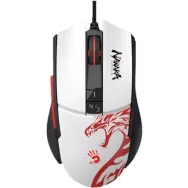 Mouse cu fir A4tech L65 Max Naraka, Optic, USB, 12000dpi, White-Black