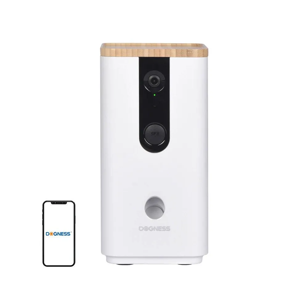 Alimentator inteligent pentru gustări cu cameră T03 Dogness (alb)