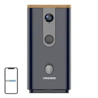 Alimentator inteligent pentru gustări cu cameră T03 Dogness (negru)