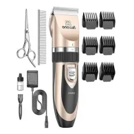 Oneisall P2 Pet Trimmer / Clippers + Foarfece + Pieptene Set (Aur)