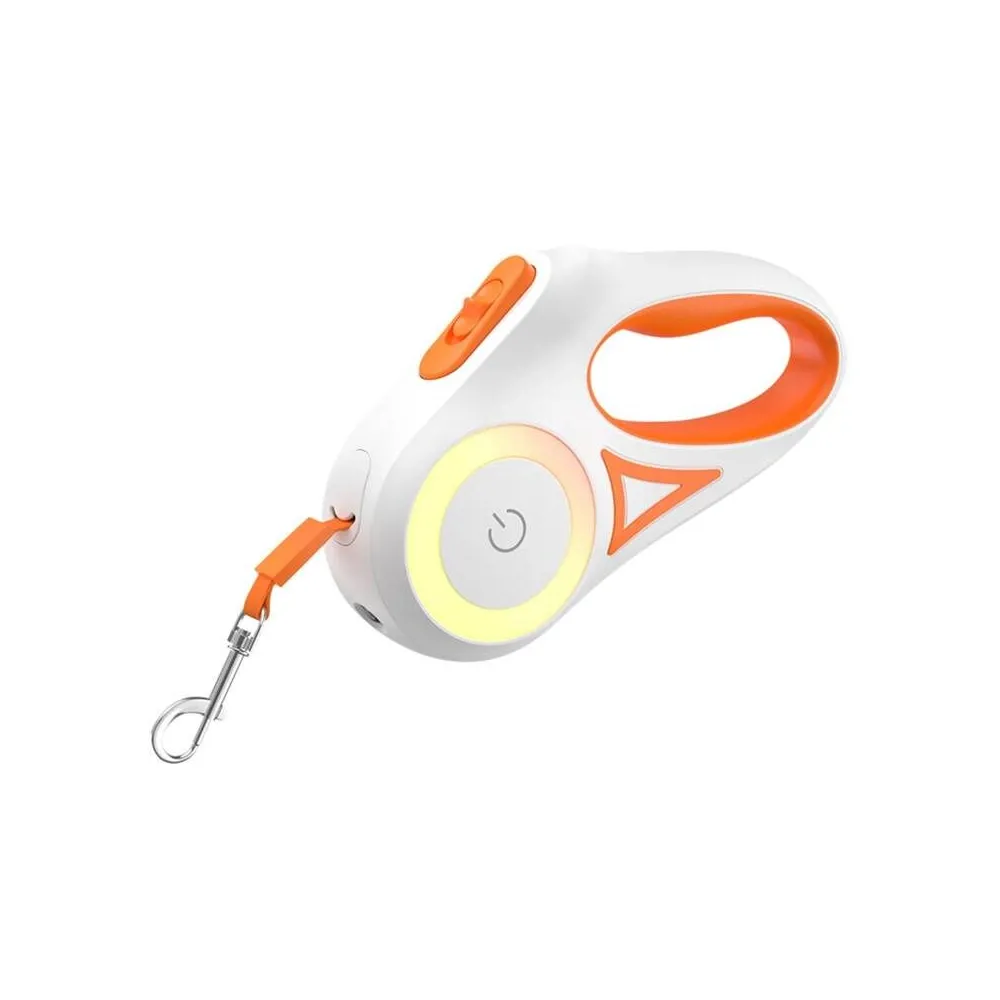 Lesă automată 3m Rojeco (portocaliu)