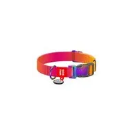 Waudog gradient nylon guler câine cu cod QR, portocaliu , mărimea M