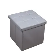 TABURET PLIABIL DEPOZITARE MODERN - 38X38X38CM / GRI