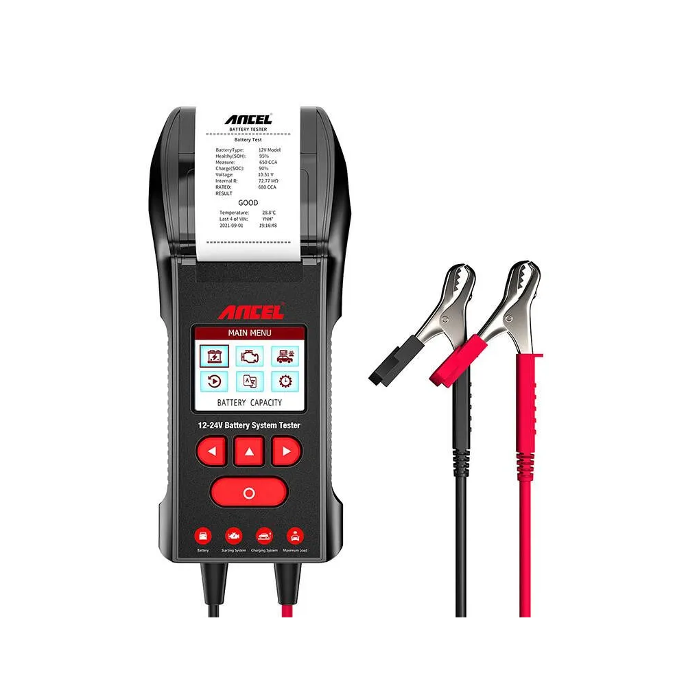 Tester de baterii cu imprimantă Ancel BST600