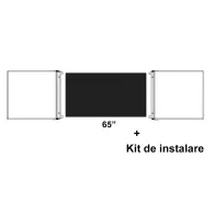 Pachet Cabinet whiteboard pentru display interactiv 65" si Kit de instalare pentru display interactiv 65"