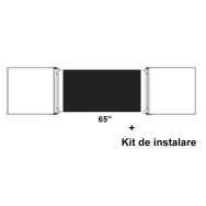 Pachet Cabinet whiteboard pentru display interactiv 65" si Kit de instalare pentru display interactiv 65"