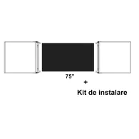 Pachet Cabinet whiteboard pentru display interactiv 75" si Kit de instalare pentru display interactiv 75"