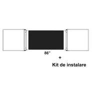 Pachet Cabinet whiteboard pentru display interactiv 86" si Kit de instalare pentru display interactiv 86"