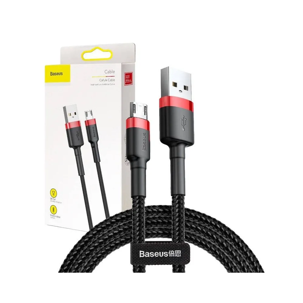 Baseus Cafule Micro USB Cable 2A 3m (Black+Red)