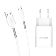 Ładowarka sieciowa Dudao A3EUT 2x USB z kablem USB-C 12W (biała)