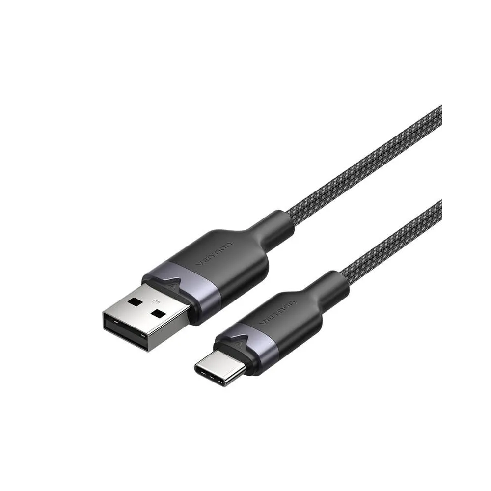 Cablu USB 2.0 A la USB-C 3A Vention CTNBH 2M (negru)