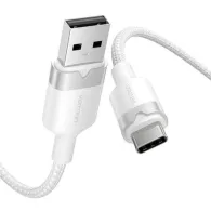 Cablu USB 2.0 A la USB-C 3A Vention CTNWF 1M (alb)