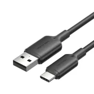 Cablu USB 2.0 A la USB-C 3A Vention CTQBH 2M (negru)