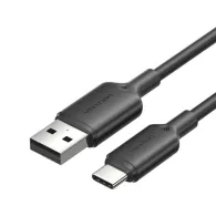Cablu USB 2.0 A la USB-C 3A Vention CTQBH 2M (negru)