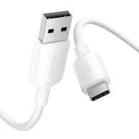 Cablu USB 2.0 A la USB-C 3A Vention CTQWF 1M (alb)