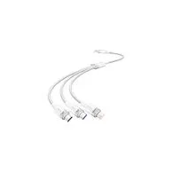 USB 2.0 A la 3-in-1 6A cablu Vention CTRWG 1.5M (alb)
