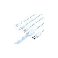 USB 2.0 A la 3in1 3A cablu Vention CTPLG 1.5M (albastru)