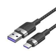 USB 2.0 A la USB-C 6A Vention CTOBF 1M cablu (negru)