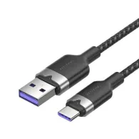 USB 2.0 A la USB-C 6A Vention CTOBH cablu 2M (negru)