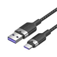 USB 2.0 A la USB-C 6A Vention CTOBH cablu 2M (negru)