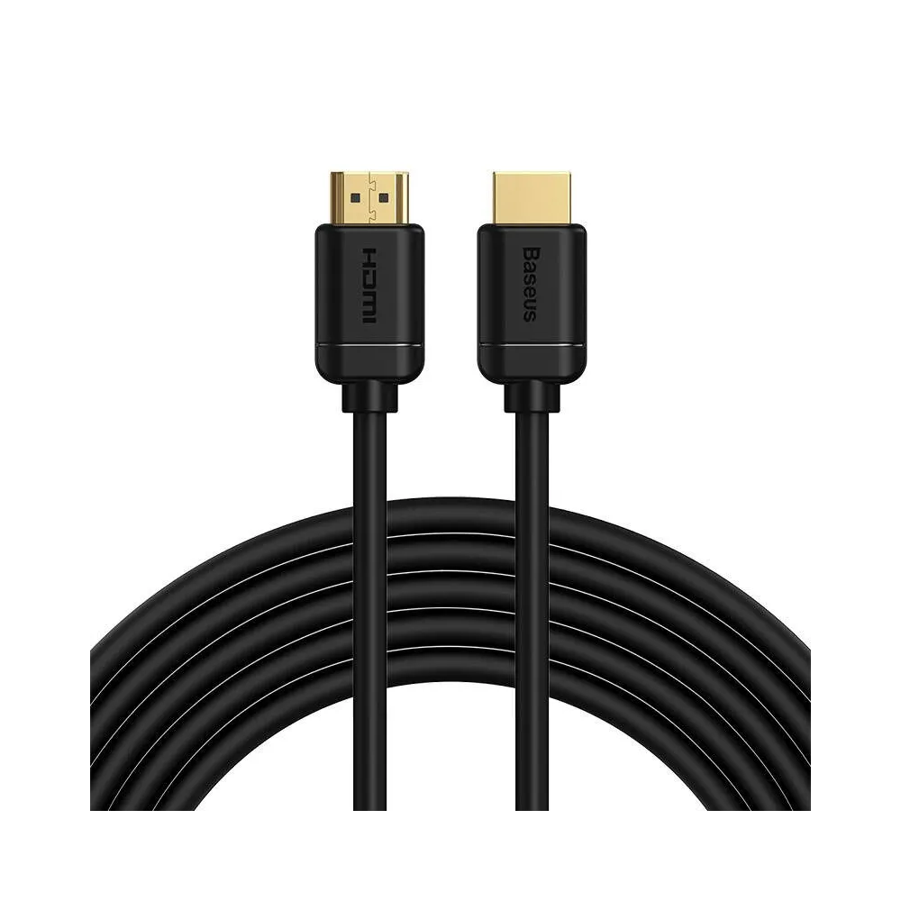 Baseus 2x HDMI 2.0 4K 60Hz Cable, 3D, HDR, 18Gbps, 5m (black)