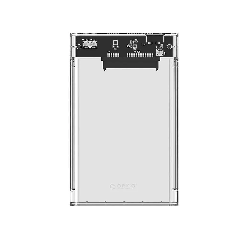 Carcasă pentru unitate Orico 2139 HDD/SSD 2.5", 5Gbps, USB-A la USB Micro-B (transparent)
