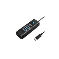 Orico Hub USB-C la 2x USB 3.0 + USB-C, 5 Gbps, 0.15m (negru)