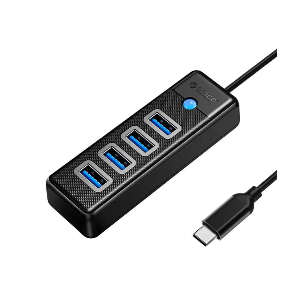 Orico HUB USB-C la 4x USB 3.0 5Gbps 0.15m Negru