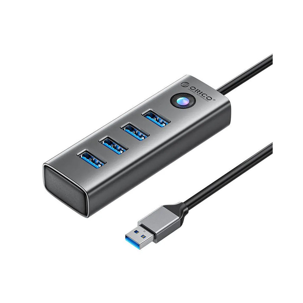 Orico PDD4U Adaptor hub USB la 4x USB 3.0 (gri)