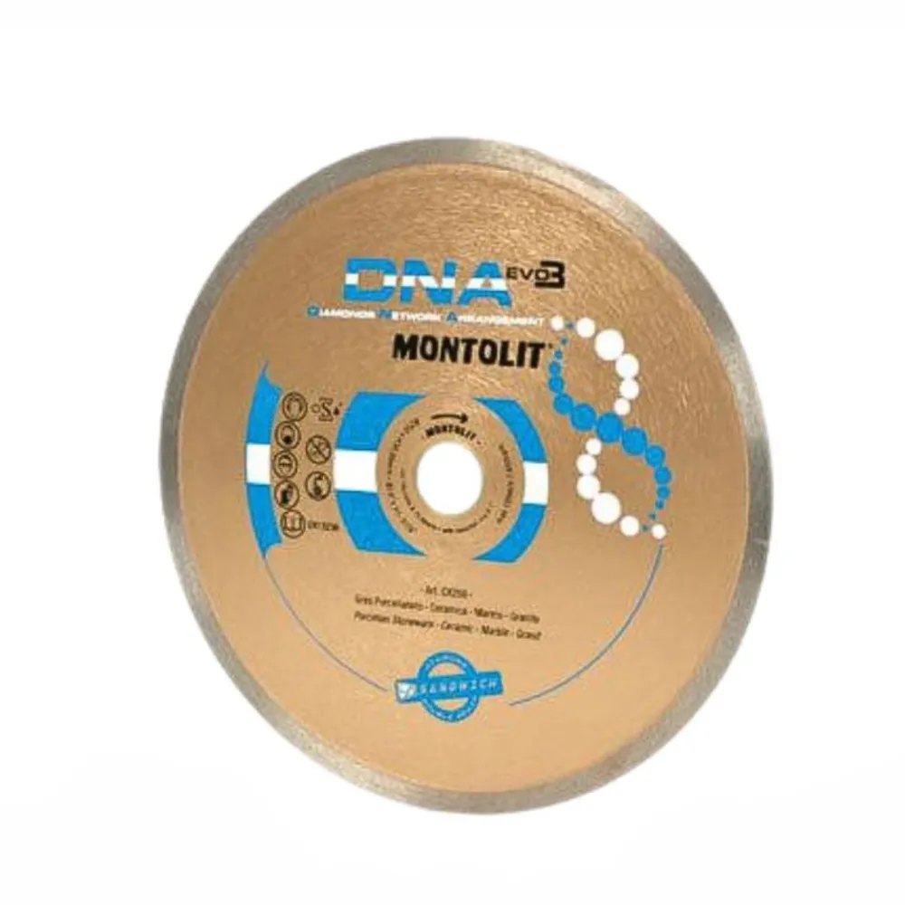 Disc Montolit CX250 pentru gresie portelenata/ceramica delicat/granit Ø 250 mm M25.4