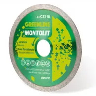 Disc Montolit CZ125 CERMONT diamantat pentru ceramica Ø 125 mm