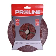 DISC ABRAZIV FIBRA 180MM - GR.40, 5/SET