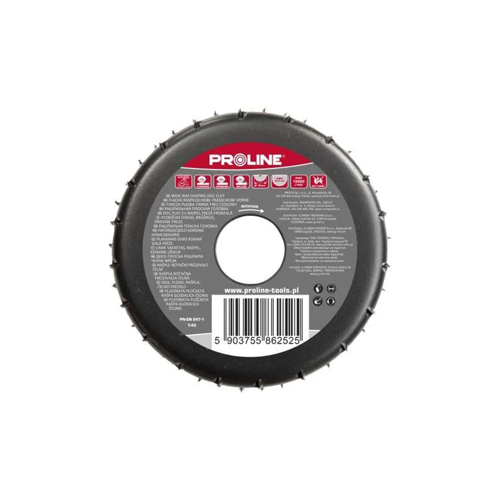 DISC RASPEL CAROTA PLAT / FRONTAL - 120MM