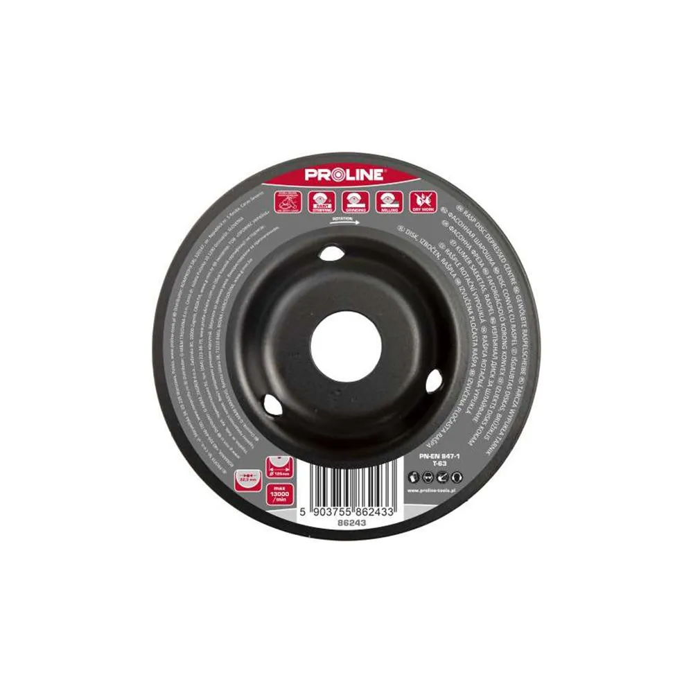 DISC RASPEL DEPRESAT / FIN - 125MM