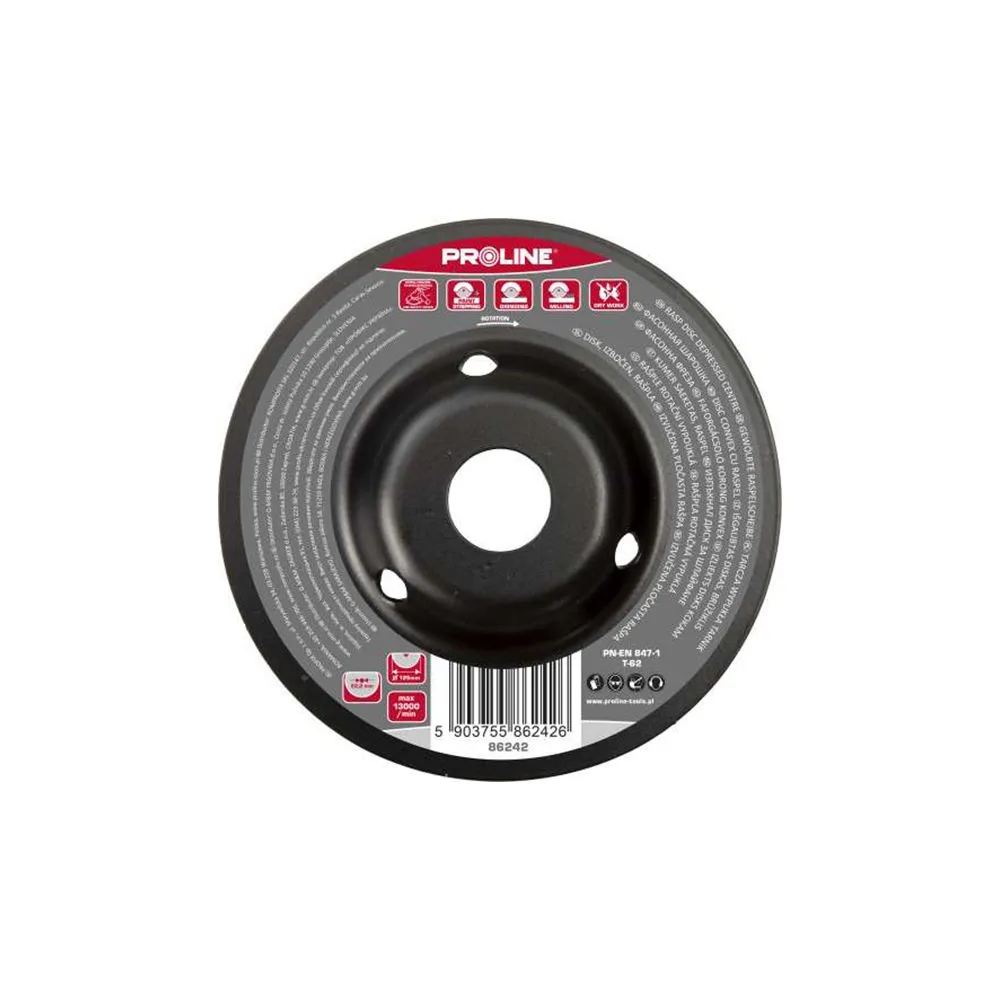 DISC RASPEL DEPRESAT / MEDIU - 125MM