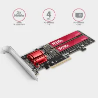 Controller PCI-Express PCEM2-ND, 8x PCIE 3.0, 2x NVME M.2