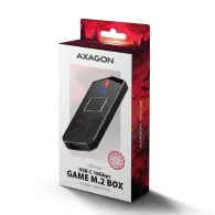 GAME M.2 BOX, USB-C - M.2 NVMe/SATA, RGB, Negru