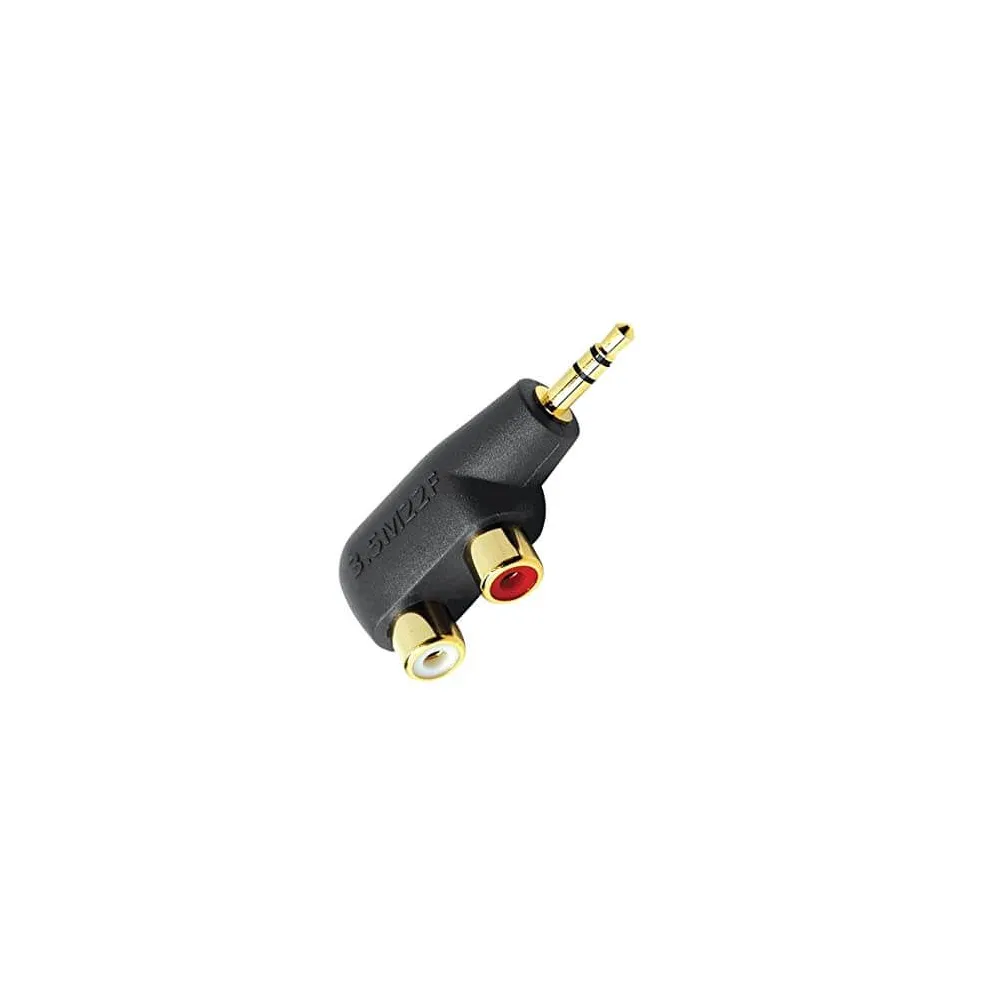 Adaptor 1xJack3.5 tata la 2xRCA mama Audioquest Hard Mini/RCA Adaptor