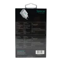 ALIMENTATOR retea SPACER Power Delivery, 2 x USB Type-C PD (max 20W) "SPAR-TYPECQ-02"