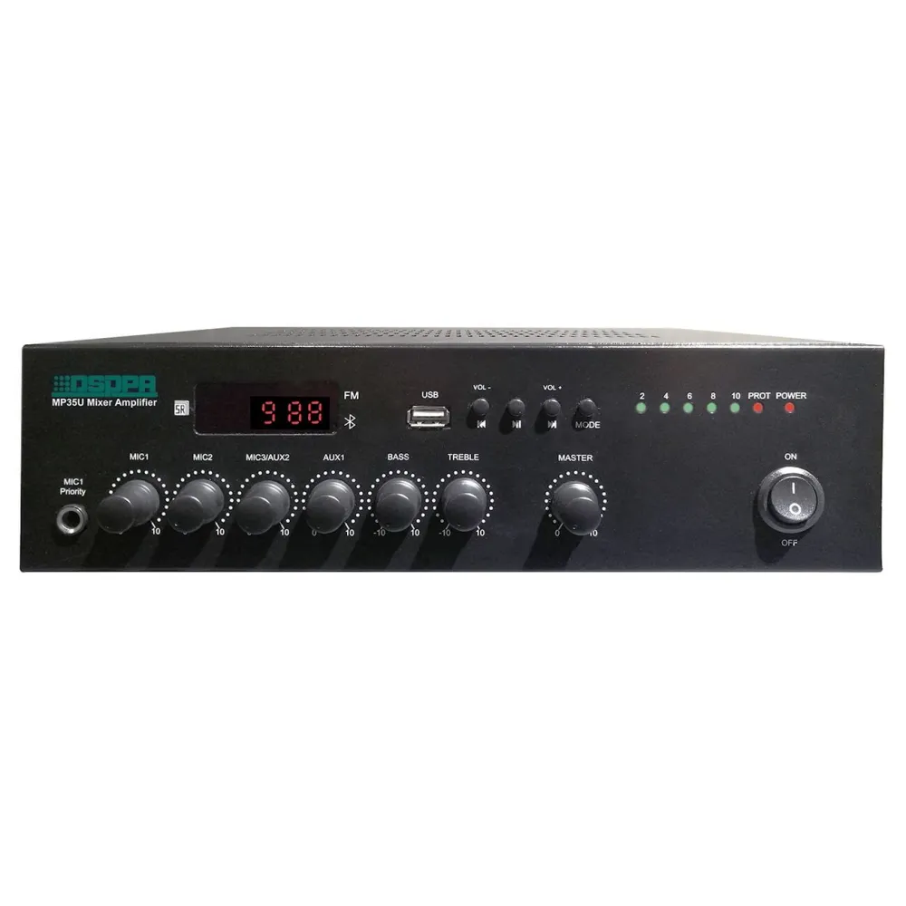 Amplificator cu mixer 35W mini, DSPPA MP35U